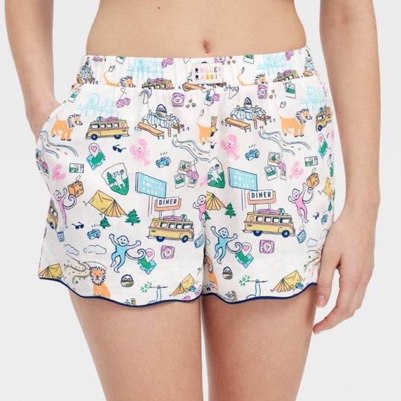 Roller Rabbit Other - NWT Roadtrip Poplin Boxer Shorts Blue Yellow TARGET x ROLLER RABBIT Size XL